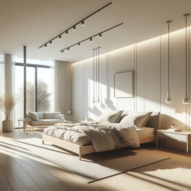 Natural Light and Neutrals: A Minimalist Lighting Bedroom Makeover